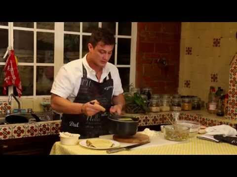 Enchiladas vegetarianas con nopalitos y champiñones