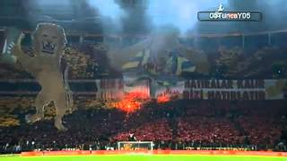 Galatasaray 2-1 Fenerbahce Koreografi Fener Aglama