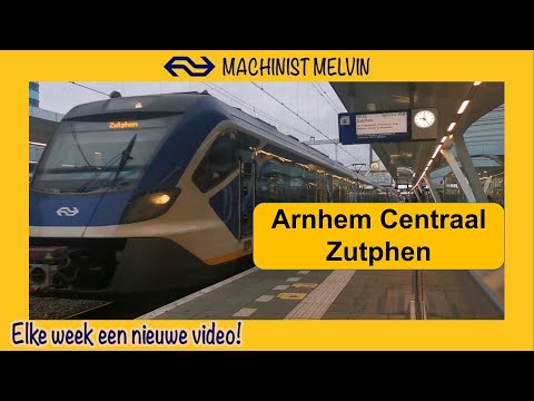 NS SNG! Mijn eerste kilometers! ARNHEM naar ZUTPHEN via DIEREN! UITZICHT Machinist!