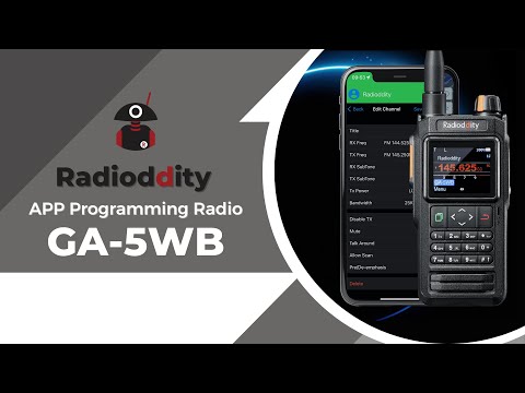Radioddity GA-5WB APP Programming Radio | GPS & APRS | IP67 | UHF & VHF & Air Band | Type-C Charging