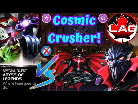 Abyss of Legends! 7🌟R3 Symbiote Supreme VS Every Single Cosmic Boss Fight! My OG Mystic GOAT! - MCOC