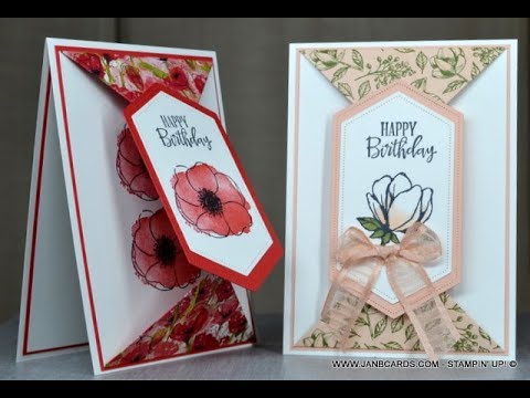 No.517 - Double Point Flap Card - JanB UK Stampin' Up! Independent Demonstrator