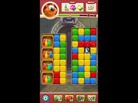 Toon Blast Level 2822 - NO BOOSTERS 🐻🐺🐱 | SKILLGAMING ✔️