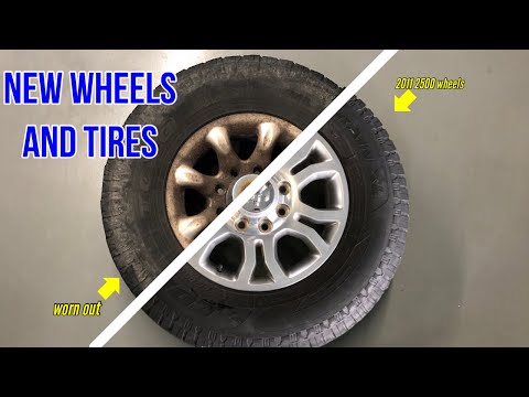 2nd gen Ram 2500 wheel spacer install + New wheels and tires. 2" spacers versus 1.5" spacers.