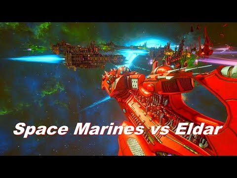 Space Marines vs Eldar! Rank 163, Heroic Difficulty, 1500 Points - Battlefleet Gothic Armada