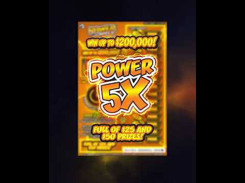 NJ Lottery | Feel the Power with $5 Power 5X Scratch-Offs!