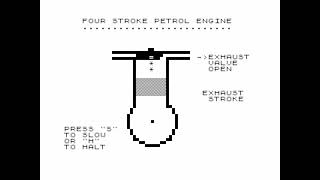 Four Stroke Petrol Engine (interactive demo) for the ZX81