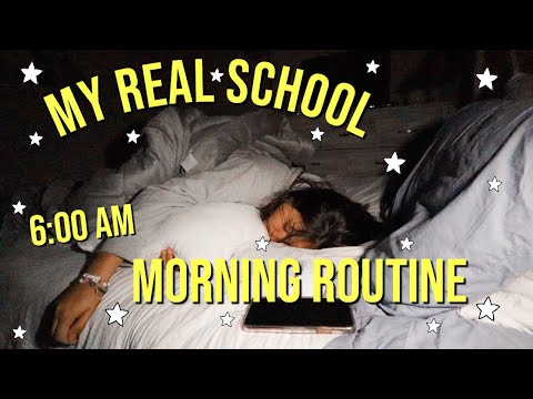 my REAL school morning routine