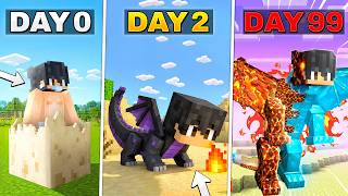 BIRTH TO DEATH of ELEMENTAL DRAGON in Minecraft!
