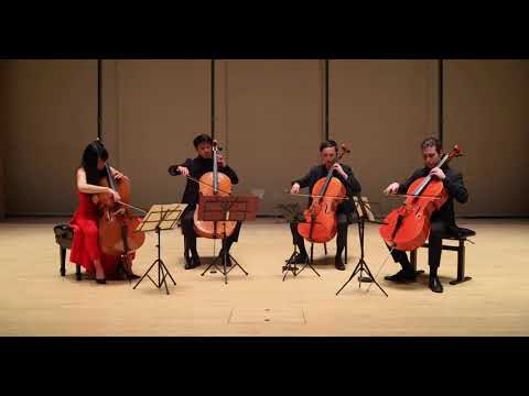 S9-3 The Galvin Cello Quartet - Mozart, Sonata in D Major K381, Mvmt 2