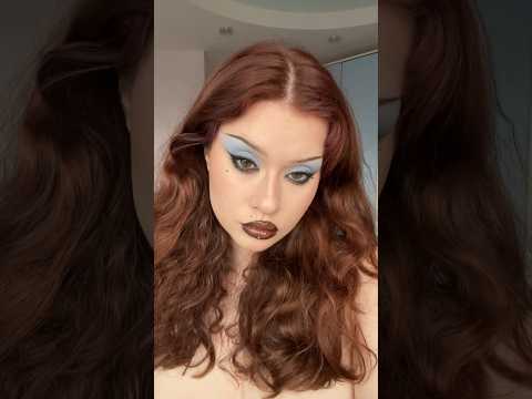 blue eyeshadow makeup ???????? #makeupinspiration #makeuptutorial #creativemakeup