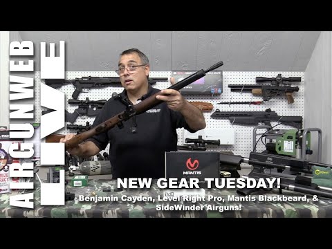 AIRGUNWEBTV LIVE! - SideWinder Airguns, Mantis Blackbeard, Benjamin Cayden, Level Right Pro!