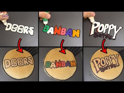 Jumpscare Game Logo Pancake art - Roblox Doors, Garten of Banban, Poppy Playtime