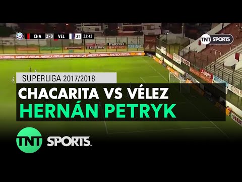 Hernán Petryk (2-0) Chacarita vs Vélez Sarsfield | Fecha 14 - Superliga Argentina 2017/2018