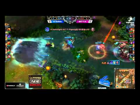 League of Legends - Epic teamwork ( SKT T1 K vs KT Bullets )