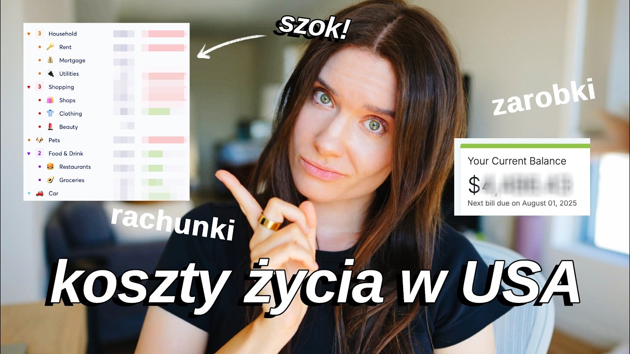 KOSZTY ŻYCIA W USA 💸 ZAROBKI 💵 RACHUNKI 🏡 DOM - Ile NAPRAWDĘ kosztuje życie w Los Angeles?