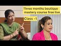 Boutique Mastery Course Ki Class 1 How To Become Master In Stitching