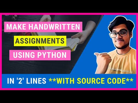 Text To Handwriting Using Python