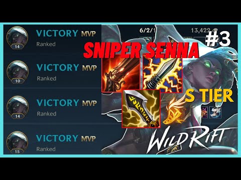 WILD RIFT: MOST BROKEN SUPPORT?! | SNIPER SENNA | WILD RIFT RANK GAMEPLAY