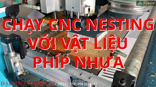 (HDSD) Dùng máy CNC Nesting thay dao tự động Holztek Pro-R1AF để khoan phíp nhựa cứng như thế nào?