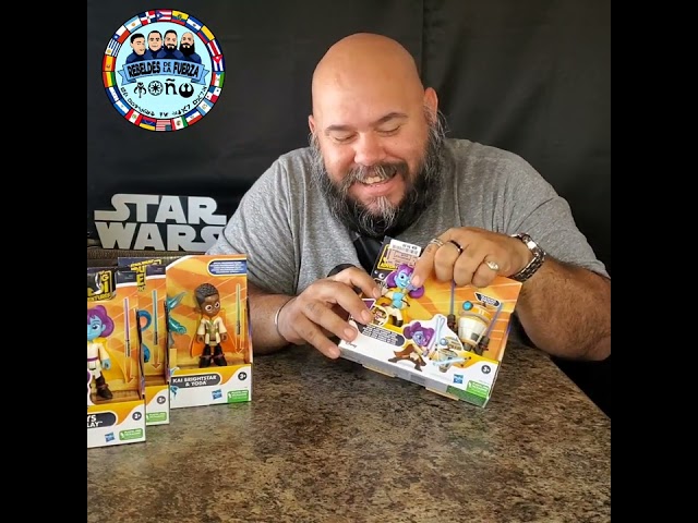 Vídeo relacionado con Star Wars Aventuras de los Jóvenes Jedi - (Pack de enfrentamiento de Jedi con todas las 5 figuras articuladas de 10cm 4")