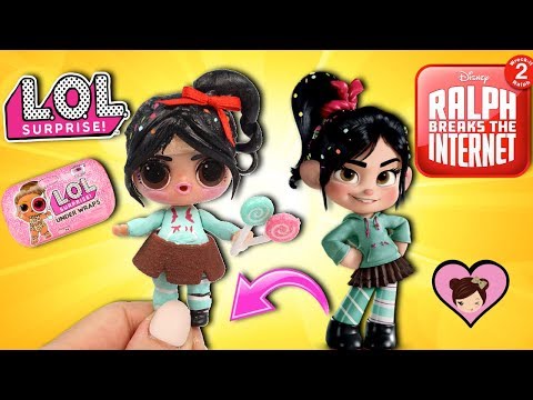 DIY Custom LOL Surprise Doll Vanellope - Ralph Breaks the Internet Movie