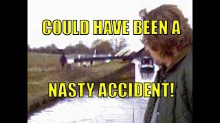 A very near miss with a lift bridge!