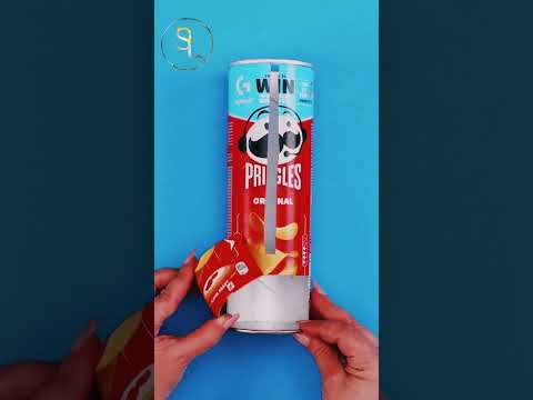 Turn your Pringles box into a neat organizer! #diy #cooking #hack #shorts