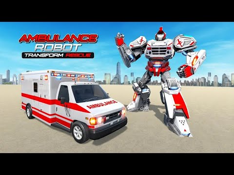 Ambulance Robot Car Transform Game || 3D Unity Ambulance Robot Game
