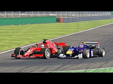 Ferrari F1 2018 vs Formula 3 - Monza