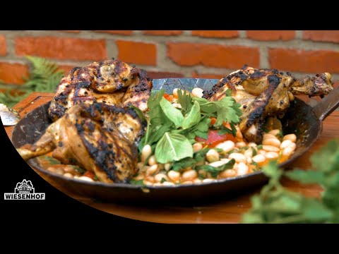 WIESENHOF: Cook it like Timo -  Chicken Kotelett mit Bohne Tomate aus der Wiesenhof Chicken Schmiede