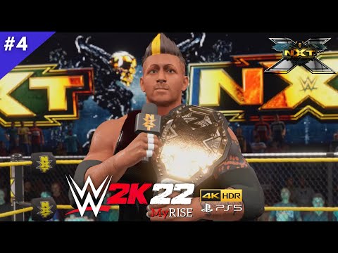 WWE 2K22 MyRise PS5 Walkthrough Gameplay Part 4 - Becoming the NXT Champion (No Commentary)