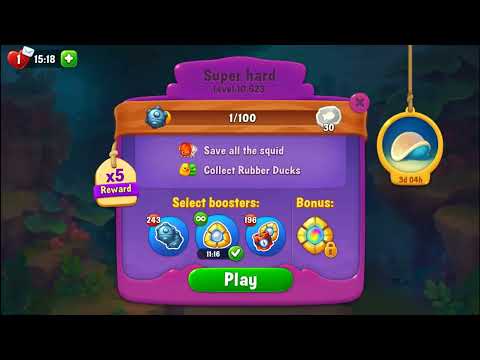 FISHDOM:  💥💥 Level 10621, 10622, 10623 Super Hard Level, 10624 First try 💥💥