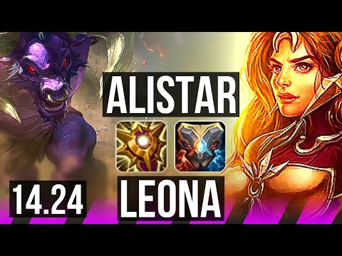 ALISTAR & Veigar vs LEONA & Varus (SUP) | Rank 8 Alistar | BR Challenger | 14.24