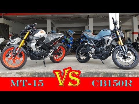 ल हेर्नुस Honda CB150R VS New Yamaha MT15