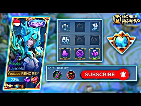 Lancelot Top 1 Global Build Emblem Set 2022 | Lancelot New Meta Gameplay | Mobile Legends
