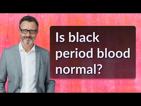 Is black period blood normal?