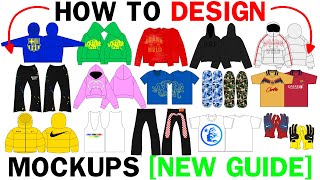 HOW TO DESIGN CLOTHING MOCKUPS FOR YOUR BRAND 2024 [NEW WALKTHROUGH]
