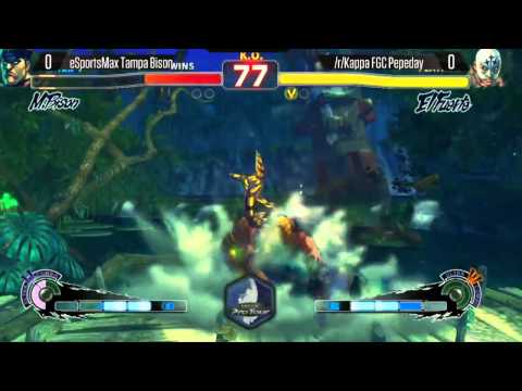 Tampa Bison (M. Bison) Vs. Pepeday (El Fuerte) - Ultra Street Fighters 4
