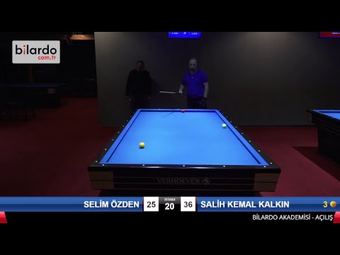 SELİM ÖZDEN & SALİH KEMAL KALKIN Bilardo Maçı - BİLARDO AKADEMİSİ - AÇILIŞ TURNUVASI-1/16