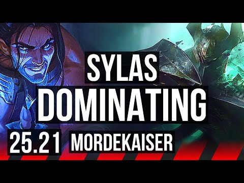 SYLAS vs MORDEKAISER (TOP) | 7 solo kills, 15/3/4, Dominating | KR Master | 25.21