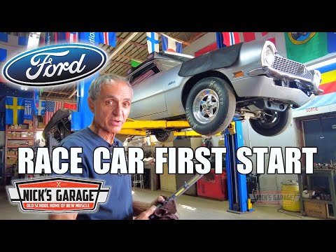 1971 Ford Maverick Race Car - First Start!