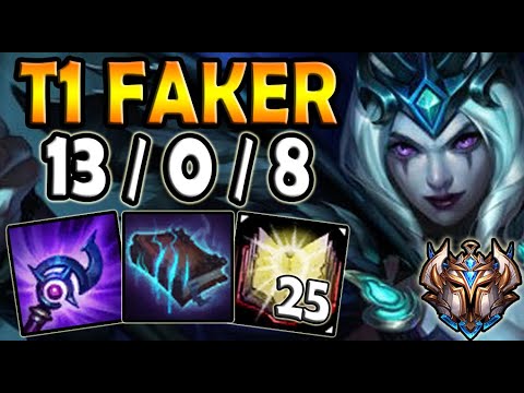T1 Faker LEBLANC MID vs LISSANDRA - Lol Ranked Korea ✔️