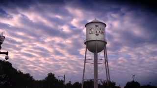 preview picture of video 'Historic LeClaire Water Tower Time Lapse Clouds Edwardsville Illinois: Color Grading Before After'