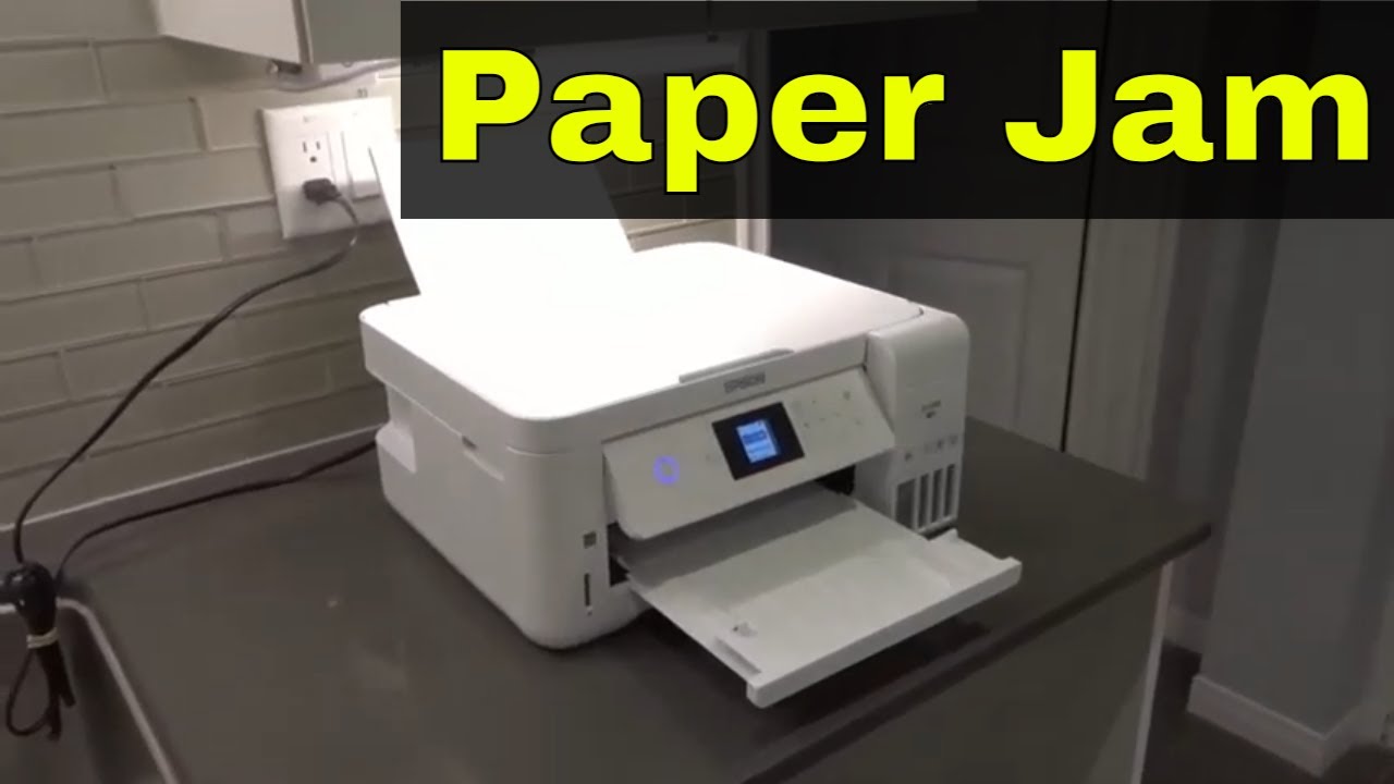 Epson ET-2760-Fix A Paper Jam Easily-Full Tutorial