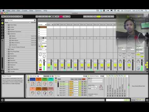 Playing around with sounds in Ableton w/ Guru, live devices, & glitch effects