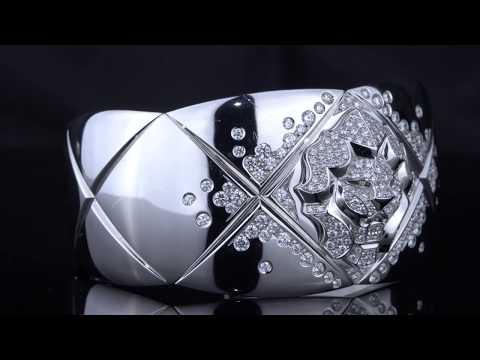 Chanel Coco Crush Diamond Cuff Bangle Bracelet | Opulent Jewelers