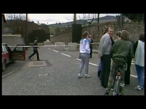 IRAs South Armagh brigade fire mortars at the heavily fortified Bessbrook mill military base, 1987.