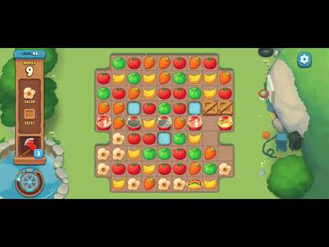 [Gameplay] We Bare Bears Match3 - Level 45 (No Boosters)