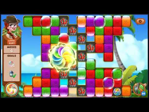 Lost Island Blast Adventure Level 1197 - NO BOOSTERS 🏝️ | SKILLGAMING ✔️